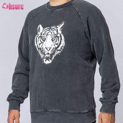 Crew Neck Sweatshirts Casual Pullovers Men Hoodies Print High Quality Cotton Fleece Winter Clothes for Men Jersey Fabric Knitted
