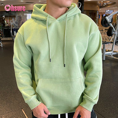 Running Wear High Quality Custom Oversized Hoodie Training Wear Essential Hoodie Cotton Pullover Men Blank Hoodies Fleece Fabric