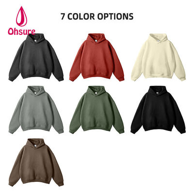 Custom Heavyweight Drop Shoulder Hoodie Manufacturers Blank 100% Cotton Oversized High Quality Men Hoodies