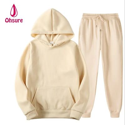 Loose Casual Sweatsuit Basic Drop Shoulder Oversize Sports Hoodie and Jogger Pants Men Tracksuit Set Women Digital Printing Knit