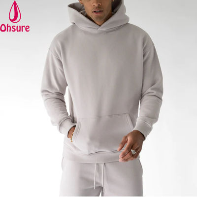 Heavyweight Casual Hoodie High Quality Fleece Hoodie Solid Color Basic Sweatshirts for Men