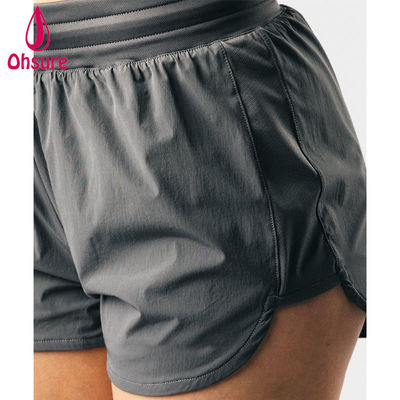 High Quality OEM High-cut Design High-waisted Athletic Sports Shorts Women Fitness Gym Run Yoga Bottoms Shorts Casual Woven