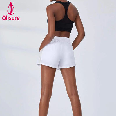 High Quality Women 2 in 1 Gym Shorts Mesh Quick Dry Sportswear Loose Fit Yoga Pants Custom Running Shorts