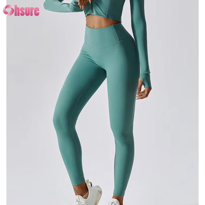 High Waist Buttery Soft Tummy Control Sports Yoga Pants 4 Way Stretchy Running Gym Tights Workout Athletic Leggings