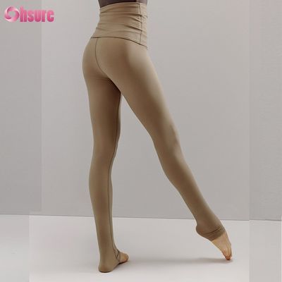 Recycled Nylon Spandex Blend Gym Pants Adjustable Drawstring Workout Leggings for Women Full 1 Piece High Yoga Wear Full Length