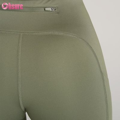 Plus Size Yoga Pants Back Zipper Pocket Moisture Absorbing and Quick Drying Leggings for Women