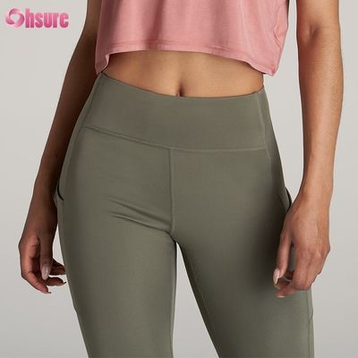 Plus Size Yoga Pants Back Zipper Pocket Moisture Absorbing and Quick Drying Leggings for Women