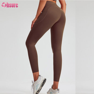 Custom Leggings Gym Wear Multi Colors Classic Yoga Pants Workout Leggings Women Scrunch Yoga Leggings Sportswear Solid Pattern