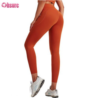 Custom Leggings Gym Wear Multi Colors Classic Yoga Pants Workout Leggings Women Scrunch Yoga Leggings Sportswear Solid Pattern