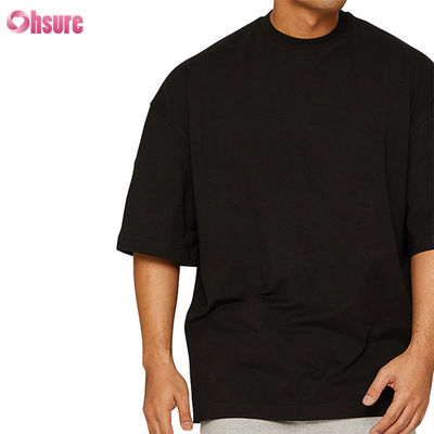 Hot Sale Summer Light Weight Bamboo Fiber Crew Neck Short Sleeve Oversized Boxing t Shirt for Men