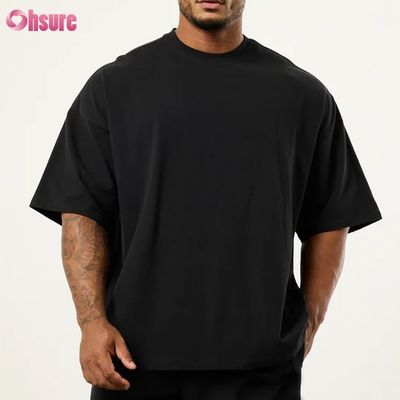 Hot Sale Summer Light Weight Bamboo Fiber Crew Neck Short Sleeve Oversized Boxing t Shirt for Men