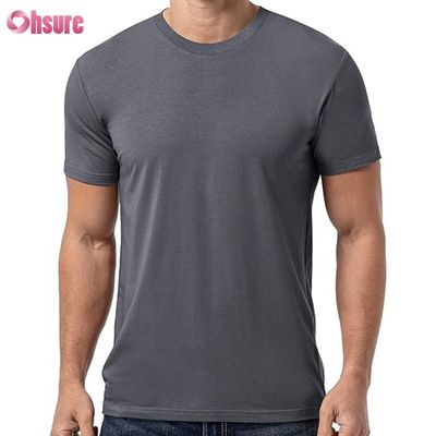 Casual Print Pattern Knitted Muscle Support Exercise Wear for Men Bamboo Fabric BoxingT-shirt Printing