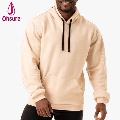 Wholesale Sports Wear Athletic Hoodies Men Custom Fitness Pullover Sweatshirts Breathable Gym Oversized Fleece Hoodie Printed