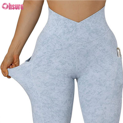 Customize Gym V Waist Leggings for Women Workout Butt Lifting Yoga Pants Sports Fitness Yoga Leggings With Pocket