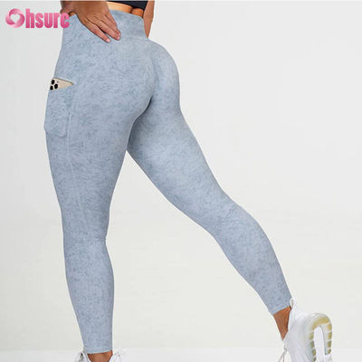 Customize Gym V Waist Leggings for Women Workout Butt Lifting Yoga Pants Sports Fitness Yoga Leggings With Pocket