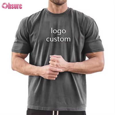 Custom Men's Sports Top Gym High Elastic Short Sleeve Fitting Slim T-shirt