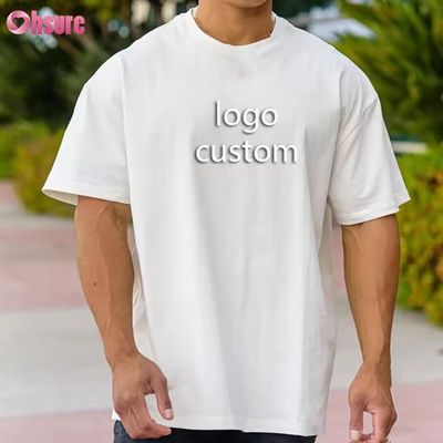Custom Men's Sports Top Gym High Elastic Short Sleeve Fitting Slim T-shirt
