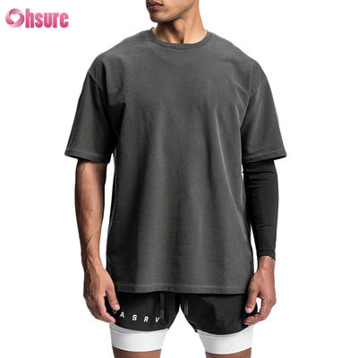 High Quality Blank Cotton Vintage Washed T-shirt OEM Gym Sports Oversized Men's T-shirt