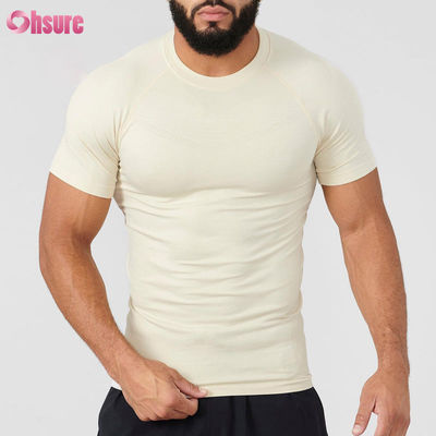 Customized Polyester Short Sleeve Lightweight Quick Drying Suitable for Running Fitness Men's Compression Muscle Fitness T-shirt