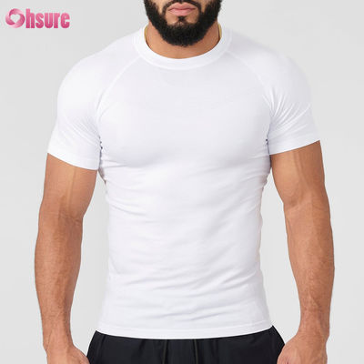 Customized Polyester Short Sleeve Lightweight Quick Drying Suitable for Running Fitness Men's Compression Muscle Fitness T-shirt