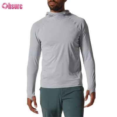 Custom  Men's Sports Long Sleeve T-shirt Gym Running  Close-fitting Sweat Absorption Top