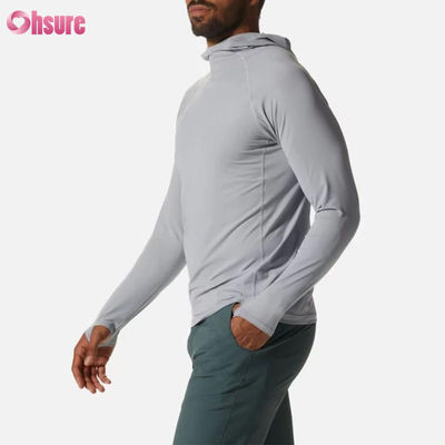 Custom  Men's Sports Long Sleeve T-shirt Gym Running  Close-fitting Sweat Absorption Top