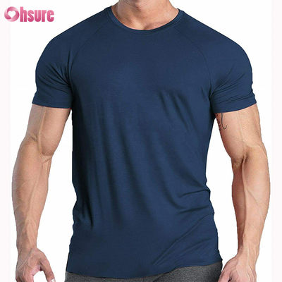 High Quality Printed Men's Graphic 95 Cotton 5 Spandex Compression T-shirt Elastic Stretch Breathable Gym Short Sleeve T-shirt