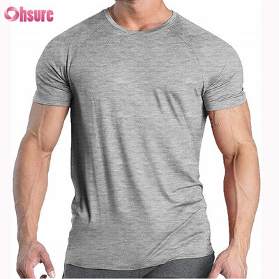 High Quality Printed Men's Graphic 95 Cotton 5 Spandex Compression T-shirt Elastic Stretch Breathable Gym Short Sleeve T-shirt