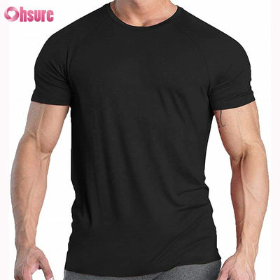 High Quality Printed Men's Graphic 95 Cotton 5 Spandex Compression T-shirt Elastic Stretch Breathable Gym Short Sleeve T-shirt
