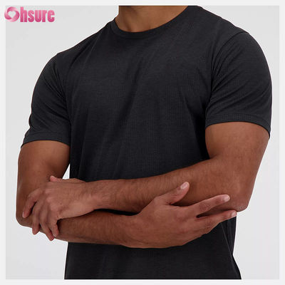 Breathable Plain Men's Blank T-shirt Custom Logo