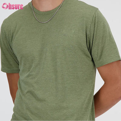 Breathable Plain Men's Blank T-shirt Custom Logo