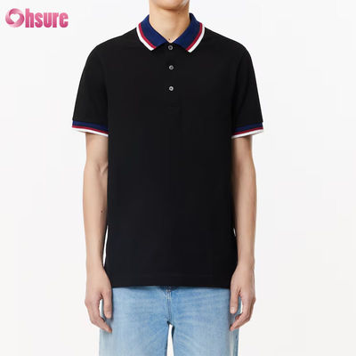 Men's Premium Raglan for Polo Shirt Regular Fit Sporty Style with Double Contrast Collar Knitted Fabric