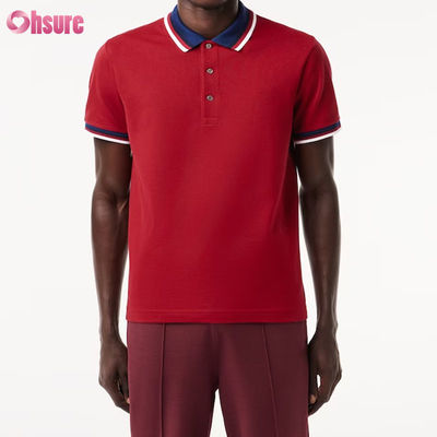 Men's Premium Raglan for Polo Shirt Regular Fit Sporty Style with Double Contrast Collar Knitted Fabric