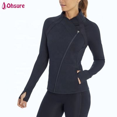 Custom Zipper Top Coat Printed Sports Jacket Women Designer Casual Track Suit Gym Yoga Wear Unique Jacket Umper