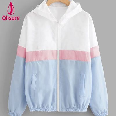 Women Windbreaker Sports Outdoor Jacket Fashion Running Workout Hoody Motorcycle Jacket Polyester Zipper Jacket Woven Standard