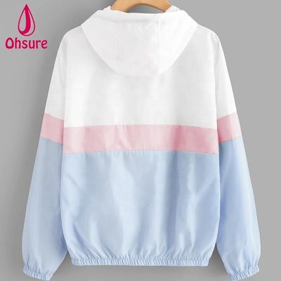 Women Windbreaker Sports Outdoor Jacket Fashion Running Workout Hoody Motorcycle Jacket Polyester Zipper Jacket Woven Standard