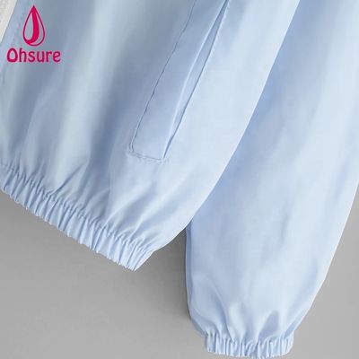 Women Windbreaker Sports Outdoor Jacket Fashion Running Workout Hoody Motorcycle Jacket Polyester Zipper Jacket Woven Standard