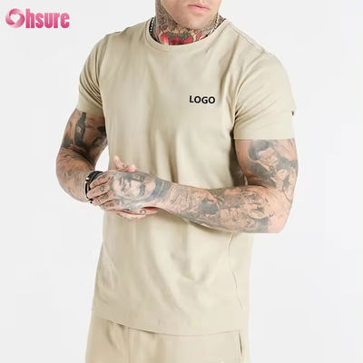 5 Spandex Sports Men T Shirt on Mens T Shirt Vintage Plain Casual Running Custom High Quality 95 Cotton Fitted Gym Logo Printing