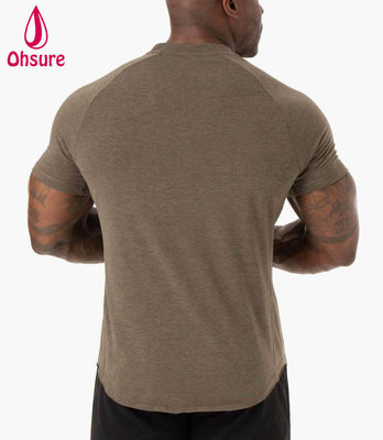 Lightweight Comfort T Shirt Men Gym Fitness Sportswear Poly Blend Fabric 2022 New Fashion Seamless Stretch Cotton Gym Clothes