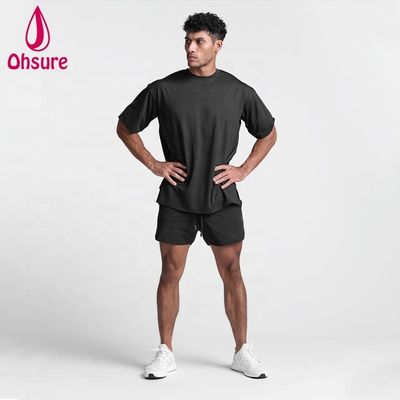 New Arrival Custom Printed Plus Size Man t Shirt Sport Dropped  Lightweight Sweat Wicking Stylish Sweatshirt Gym Singlet