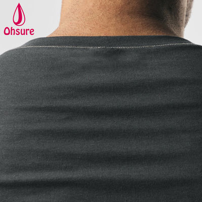 OEM Custom Logo Quick Dry Zig-zag Stitching Sports Top Muscle Fit Men Fitness Gym Training Men&#39;s Shirts Blank Casual Printed
