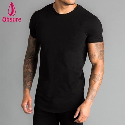 Design Mens Sports T Shirts Wholesale Custom New Athletic Short Sleeve Gym Running Blank Casual Print Pattern Knitted Blank Tees
