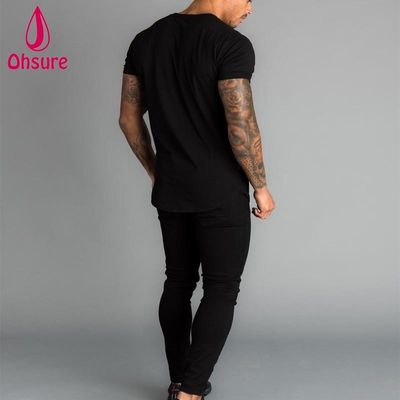 Design Mens Sports T Shirts Wholesale Custom New Athletic Short Sleeve Gym Running Blank Casual Print Pattern Knitted Blank Tees