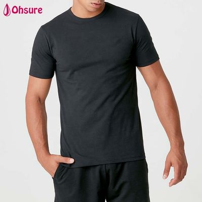 Wholesale Customized Logo Men's Shirts Slim Fit Man Plain Gym Clothing Cotton Spandex White Mens Short Sleeve t Shirt