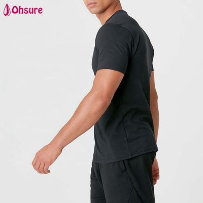 Wholesale Customized Logo Men's Shirts Slim Fit Man Plain Gym Clothing Cotton Spandex White Mens Short Sleeve t Shirt