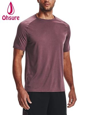 92% Polyester 8% Spandex Man Sports Dry Quick T-shirts Wholesaler Fitness Wear Active Gym Apparel T Shirt for Man Casual Printed