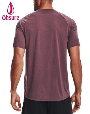 92% Polyester 8% Spandex Man Sports Dry Quick T-shirts Wholesaler Fitness Wear Active Gym Apparel T Shirt for Man Casual Printed
