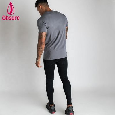 Custom Short Sleeve Cotton Men's Tshirt Male Sports Wear Casual t Shirt Workout Running Clothing Man