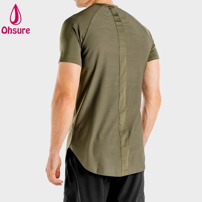 New Arrival Lightweight Breathable Athletic  Men Fitness Quick-dry Fabric Spandex Elastane Men's Clothing t Shirts