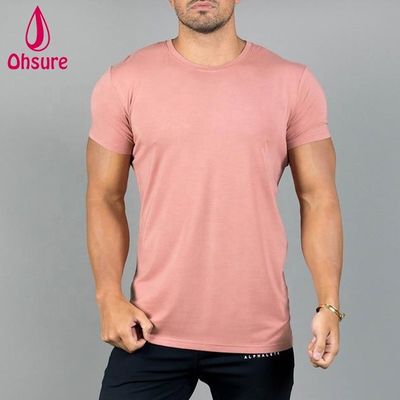 Custom Printing Sports Short Sleeve Mens Workout Gym T Shirt Fitness Gym Compression Black Casual Print Pattern Knitted OEM